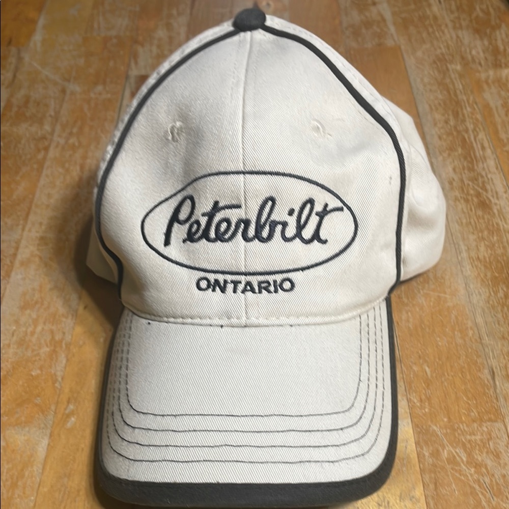 Peterbilt Ontario White and Black Cap